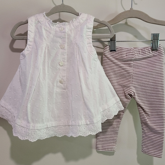 Dylan & Abby swiss dot summer set for baby girl, 0-3 months - Picture 5 of 8